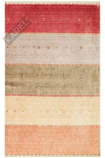 Zara Zr 11 Red Autumn Otantik Desenli Özel Hav Vermeyen Ve Kolay Temizlenebilir Bambu Viskon