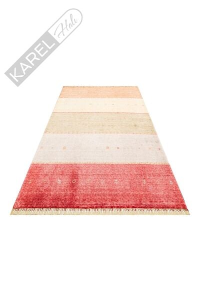 Zara Zr 11 Red Autumn Otantik Desenli Özel Hav Vermeyen Ve Kolay Temizlenebilir Bambu Viskon