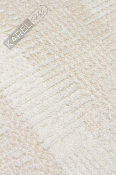 LEONA LNA 03 CREAM Yumuşak Tuşeli Hav Toz Vermez Modern Makine Halısı