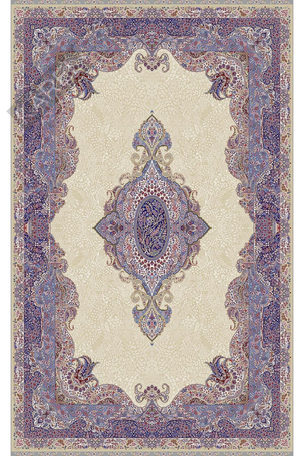 ISFAHAN ISF 02 CREAM Klasik Desenli Yüksek Kalite Sık Dokuma Makine Halısı