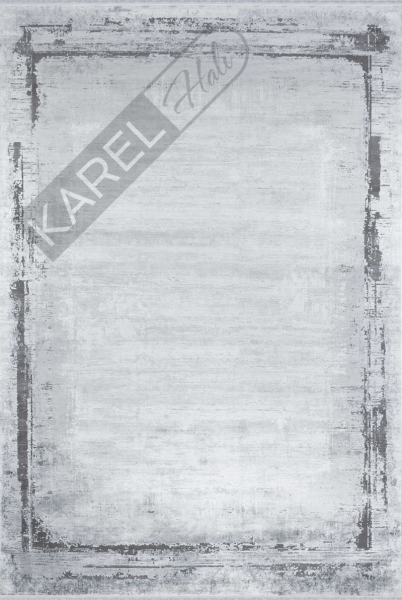 Apex Halı Aura 2821 Gri Premium Viskon İpek Halı