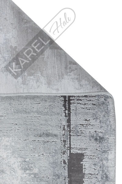 Apex Halı Aura 2821 Gri Premium Viskon İpek Halı
