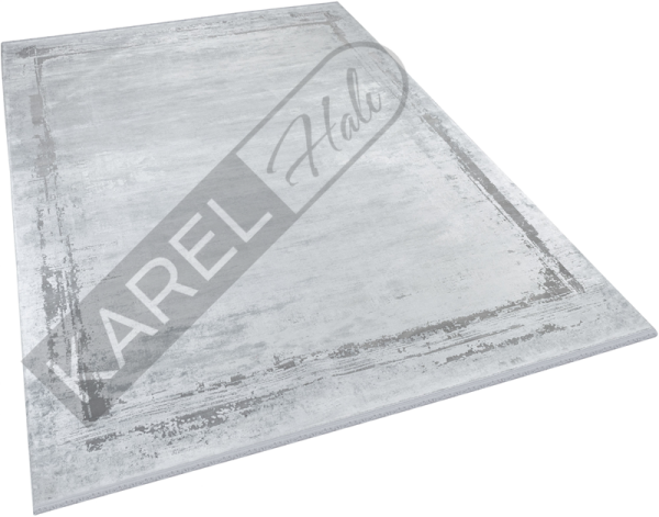 Apex Halı Aura 2821 Gri Premium Viskon İpek Halı