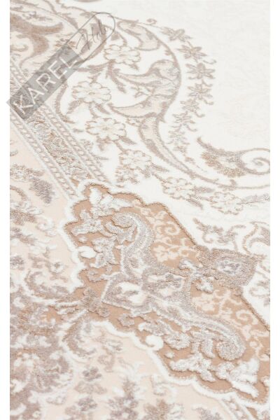 PALMIRA PLM 01 CREAM BEIGE Yüksek Kaliteli Sık Dokuma Modern Salon Halısı