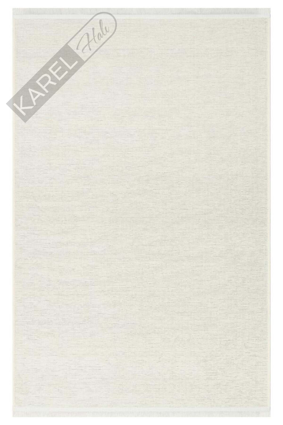 LIZA KILIM LIZ 01 WHITE Hav Toz Vermez Kaymaz Tabanlı Yıkanabilir Düz Renk Kilim