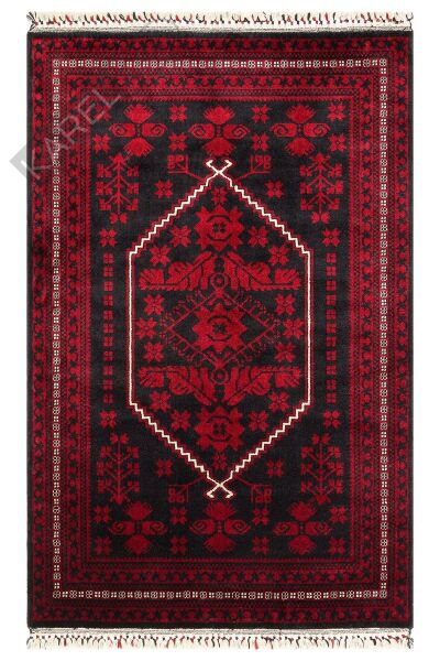 NOSTALJI 956 BLUE Afgan / Yağcıbedir Desenli El Emeği ile Özel Tezgahlarda Üretilen Tensel Uşak Hal