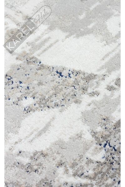 PADONA PDN 06 GREY NAVY  Extra Yumuşak Dokulu Sık Dokuma Modern Desenlere Sahip Şık Salon Halısı