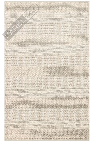 JADE J352 BEIGE  Naturel Kazak Örgü Desenli El Dokuma Örgü Halı