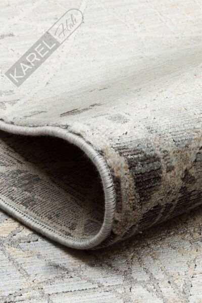 MAHAL MHL 09 GREY GOLD Modern Desenli Yüksek Kalite Sık Dokuma Salon Halısı