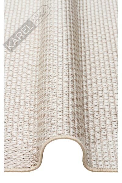 MONO MNO 03 BEIGE  Hav Toz Vermez Kaymaz Tabanlı Şık Kilim