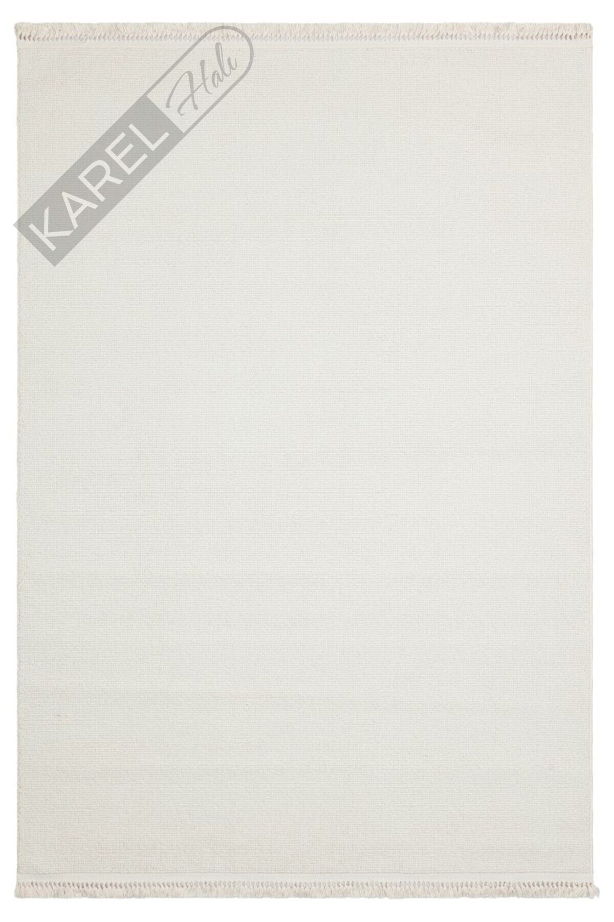 OSLO OSL PLAIN WHITE Hav Toz Vermez Hasır Dokuma Modern Makine Halısı