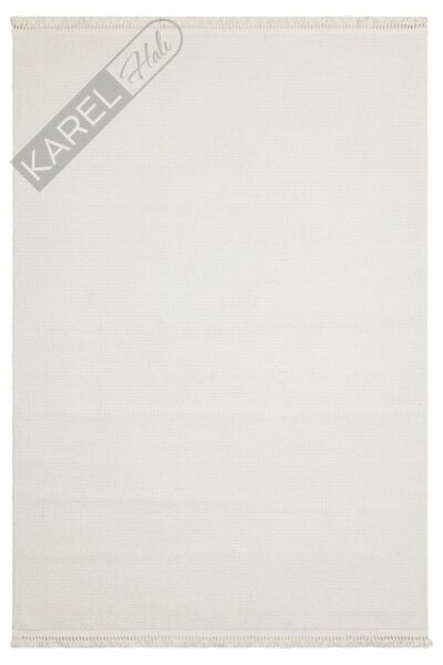 OSLO OSL PLAIN WHITE Hav Toz Vermez Hasır Dokuma Modern Makine Halısı
