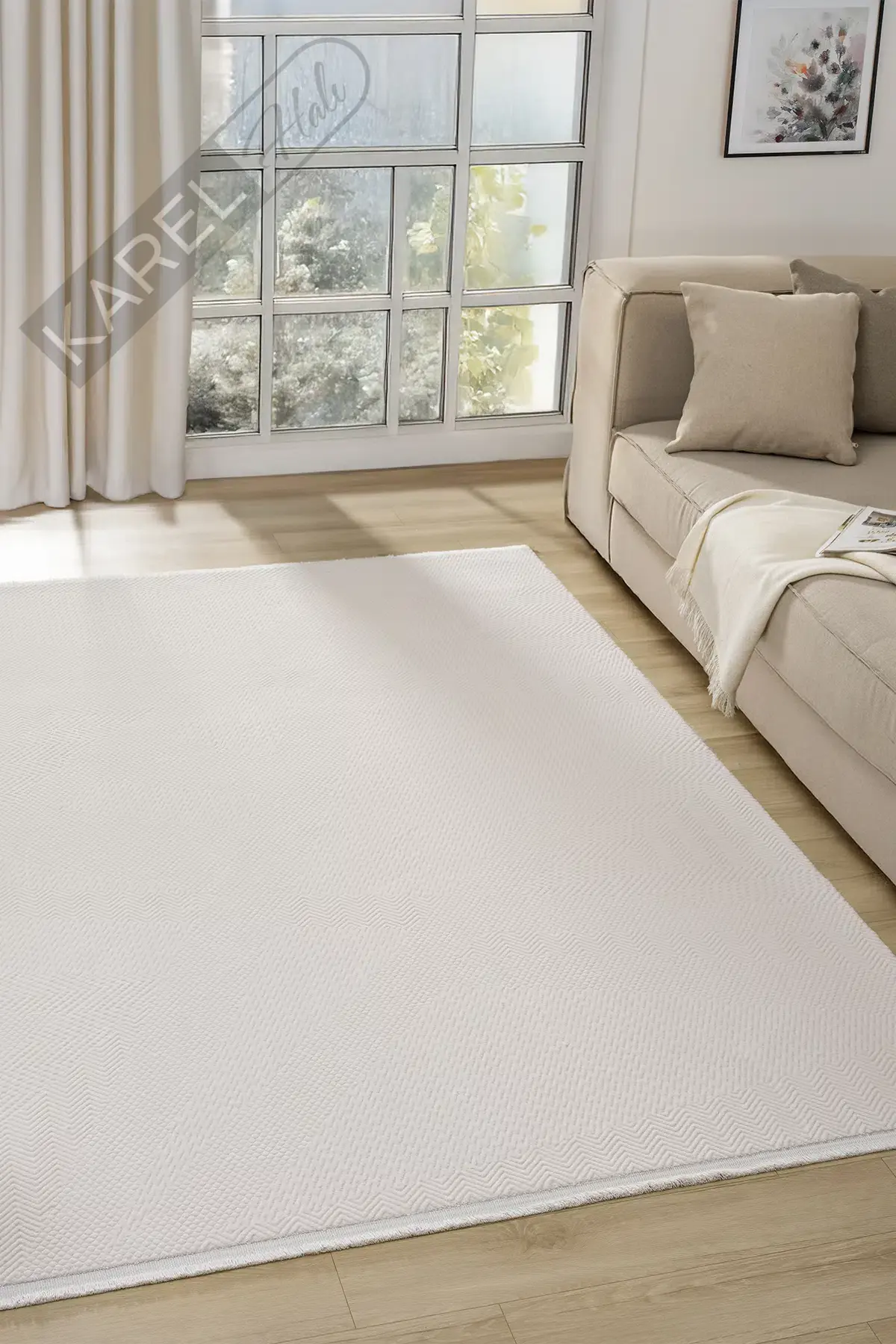 Seyran Halı Lima 0556 Krem Premium Akrilik Halı