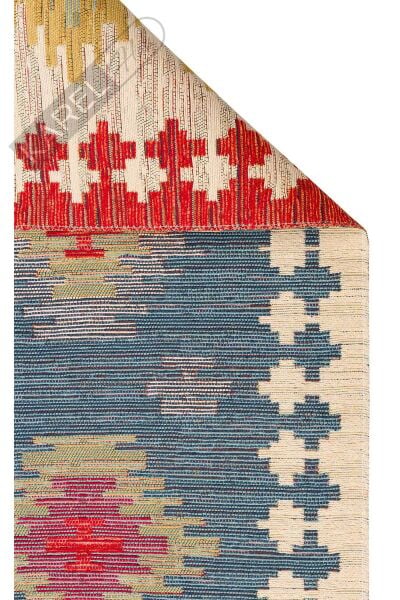 NOMAD NMD 04 NAVY Yıkanabilir, Çift Taraflı Kullanıma Uygun Yumuşak Tuşeli Otantik Kilim