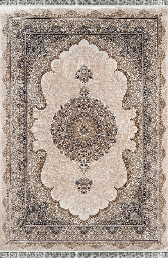 Woolen Halı Ottoman Koleksiyonu 5252 Bej Premium İpek Halı