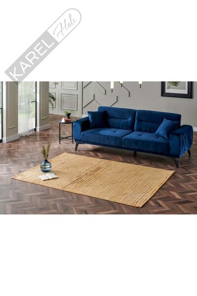 ZENITH DYED ZNT 02 ANTIK GOLD DYED  Yüksek Alçak Dokulu Naturel Yün ve Viskon Modern Dokuma Halı