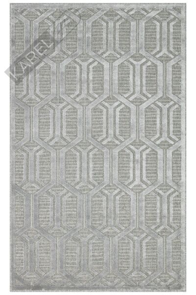 ZENITH ZNT 07 GREY  Yüksek Alçak Dokulu Naturel Yün ve Viskon Modern Dokuma Halı