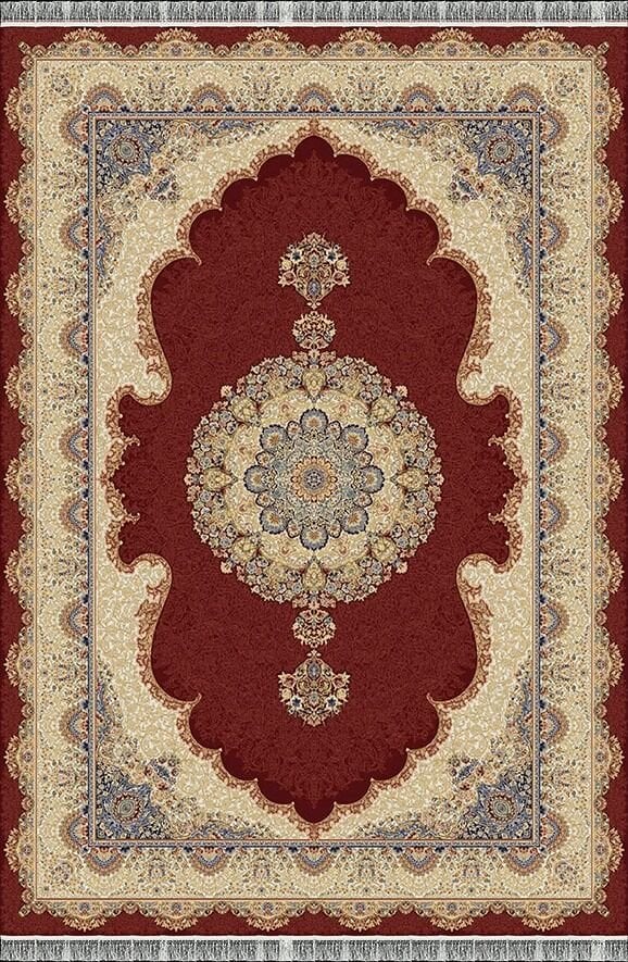 Woolen Halı Ottoman Koleksiyonu 5253 Bordo Premium İpek Halı