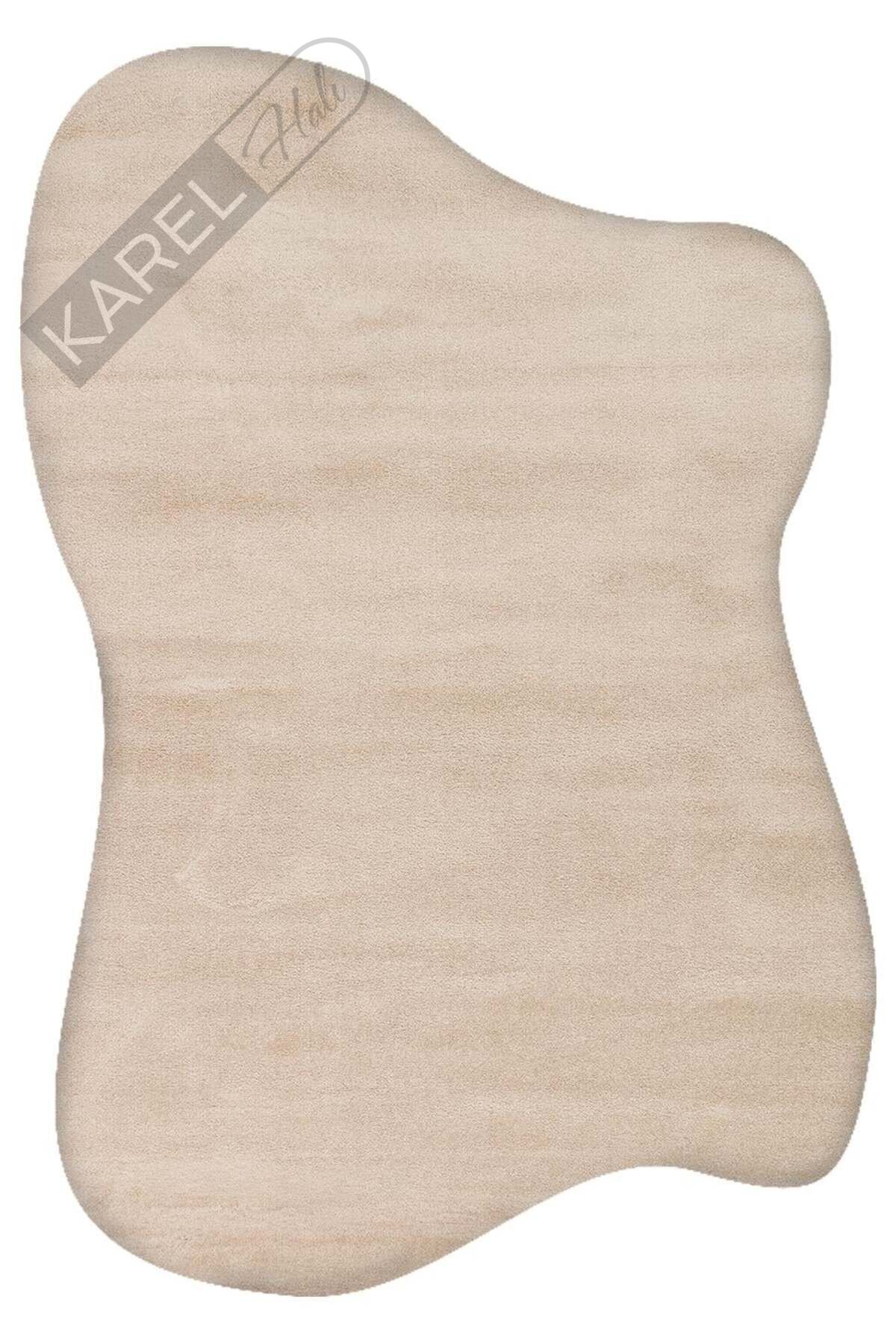 ZEN AMORF 01 BEIGE Hav Toz Vermez Yumuşak Tuşeli Zarif Makine Halısı