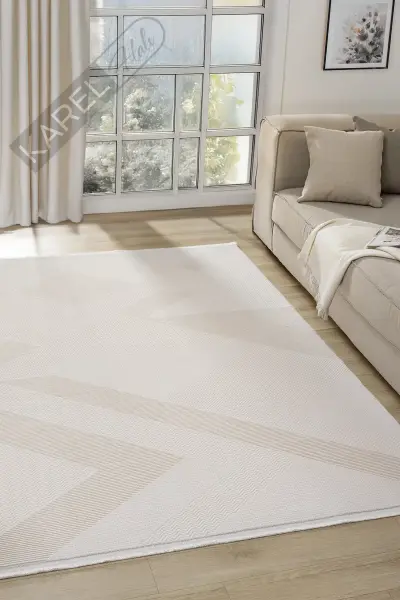 Seyran Halı Lima 0557 Bej Premium Akrilik Halı