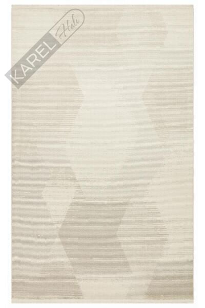 LAGOS XW LGS 21 CREAM BEIGE XW Hav Toz Vermez Eskitme Desenli Modern Makine Halısı