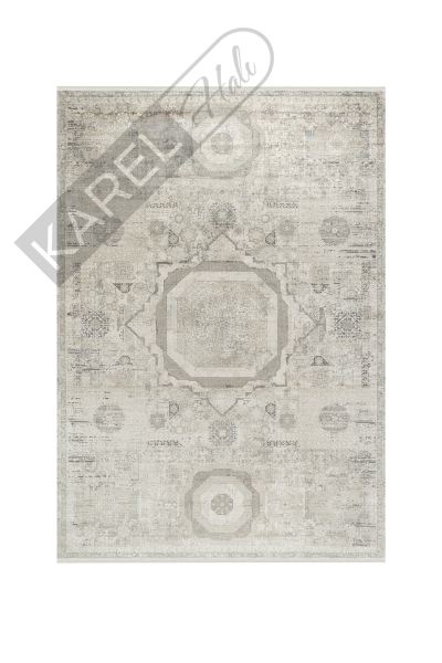 Apex Halı Aura 2841 Gri Premium Viskon İpek Halı