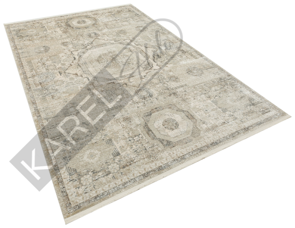 Apex Halı Aura 2841 Gri Premium Viskon İpek Halı