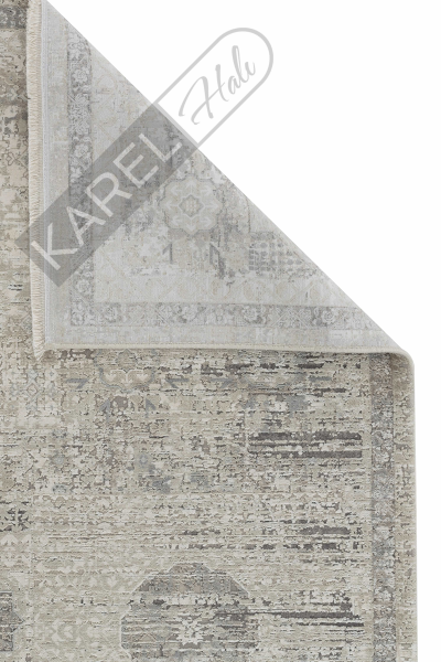 Apex Halı Aura 2841 Gri Premium Viskon İpek Halı