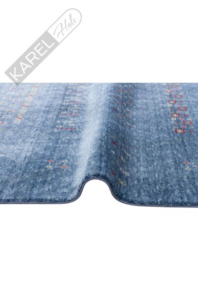 Zara Zr 06 Blue Otantik Desenli El Emeği Ile Özel Tezgahlarda Üretilen Modern Uşak Halısı