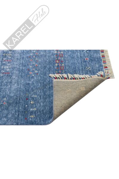 Zara Zr 06 Blue Otantik Desenli El Emeği Ile Özel Tezgahlarda Üretilen Modern Uşak Halısı