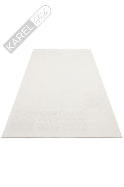 MONO LUX MNO LUX 02 VIZON Kaymaz Tabanlı Modern Desenlere Sahip İnce Halı