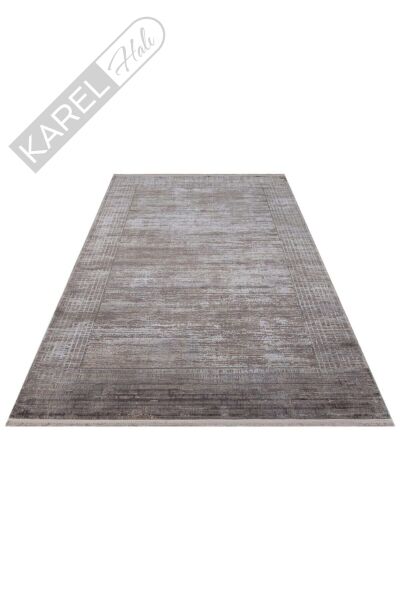 FRESCO FSD 02 D.GREY  Overdyed Yüksek Alçak Dokulu Işıltılı Kaliteli Sık Dokuma Modern Salon Halısı