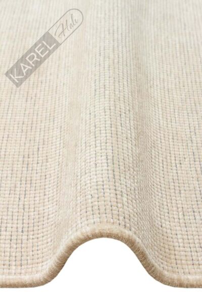 LIZA KILIM LIZ 01 BEIGE Hav Toz Vermez Kaymaz Tabanlı Yıkanabilir Düz Renk Kilim