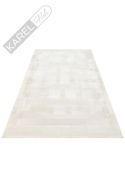 LEONA LNA 03 CREAM Yumuşak Tuşeli Hav Toz Vermez Modern Makine Halısı