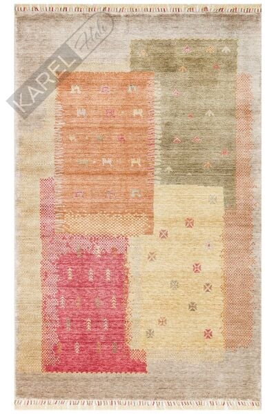Zara Zr 07 Beige Autumn Otantik Desenli El Emeği Ile Özel Tezgahlarda Üretilen Modern Uşak Halısı