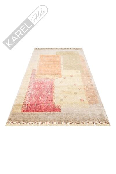 Zara Zr 07 Beige Autumn Otantik Desenli El Emeği Ile Özel Tezgahlarda Üretilen Modern Uşak Halısı