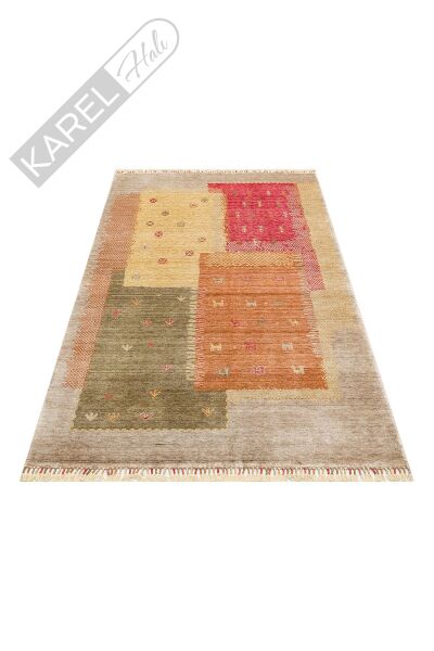 Zara Zr 07 Beige Autumn Otantik Desenli El Emeği Ile Özel Tezgahlarda Üretilen Modern Uşak Halısı