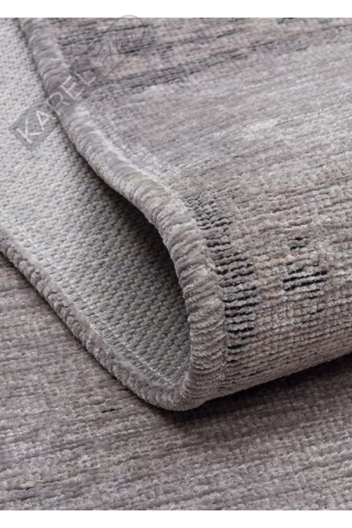 LIZA KILIM XW LIZ 05 GREY XW Hav Toz Vermez Kaymaz Tabanlı Yıkanabilir Düz Renk Kilim