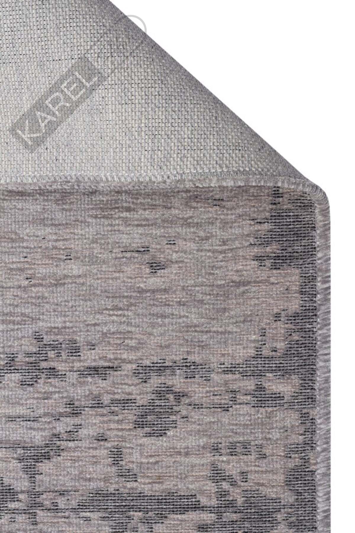 LIZA KILIM XW LIZ 05 GREY XW Hav Toz Vermez Kaymaz Tabanlı Yıkanabilir Düz Renk Kilim