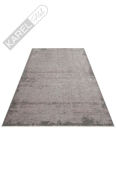 LIZA KILIM XW LIZ 05 GREY XW Hav Toz Vermez Kaymaz Tabanlı Yıkanabilir Düz Renk Kilim
