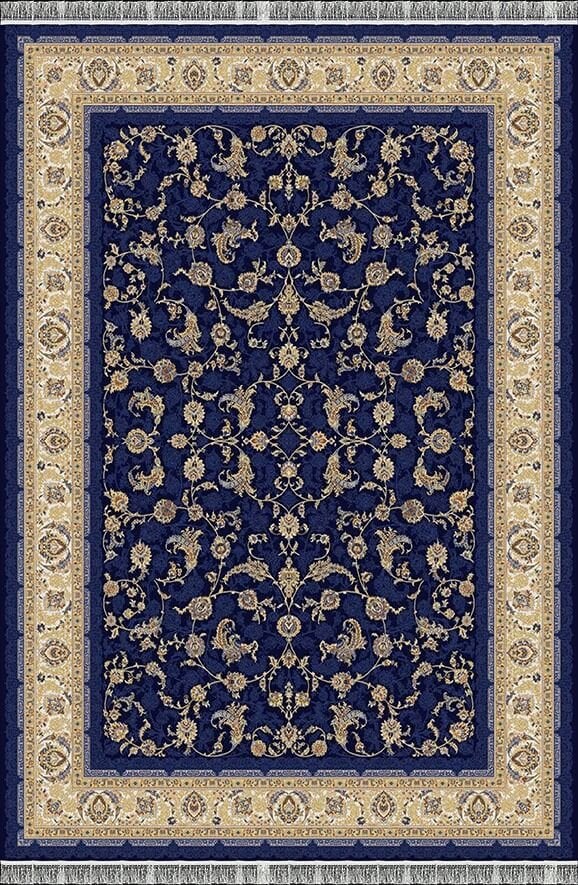 Woolen Halı Ottoman Koleksiyonu 5257 Mavi Premium İpek Halı