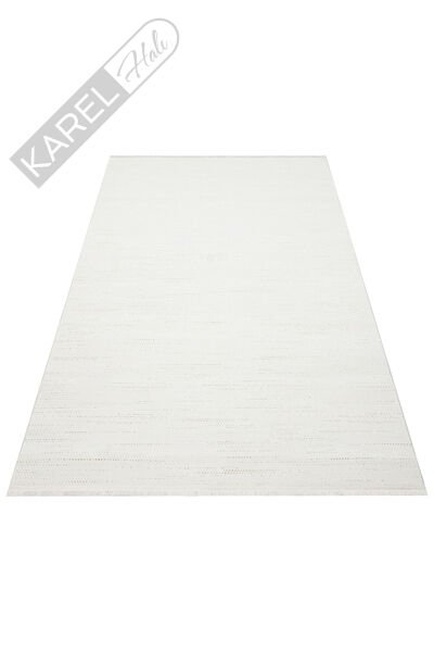 NORA NOR 01 BEIGE Hav Toz Vermez Yıkanabilir Kaymaz İnce Dokuma Modern Halı