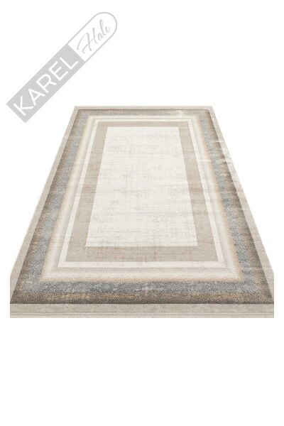 PADONA PDN 08 CREAM GREY  Extra Yumuşak Dokulu Sık Dokuma Modern Desenlere Sahip Şık Salon Halısı