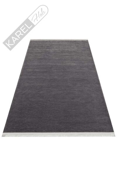 LIZA KILIM LIZ 01 ANTRASIT Hav Toz Vermez Kaymaz Tabanlı Yıkanabilir Düz Renk Kilim