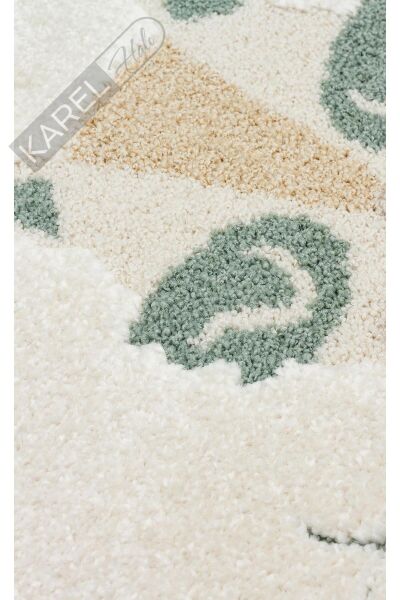 PICCOLO PCL 04 CREAM MULTY Pastel Renkli Hav ve Toz Vermeyen Çocuk Halısı