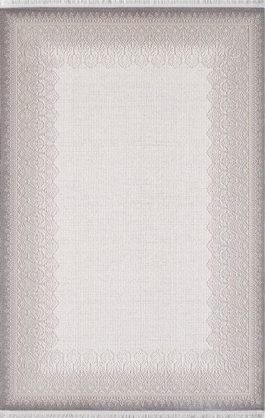 Artemis Halı Romantik - 02435A - Gri Bej Akrilik Halı Saçaklı