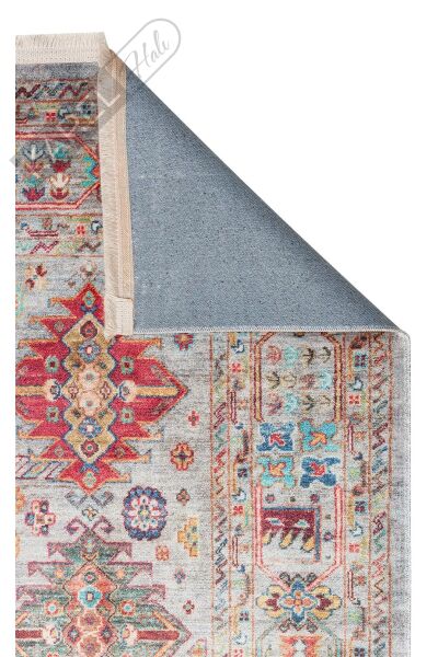 ANTIQUE ATK 06 AQUA Kolay kullanımlı Kaymaz Karabağ ve Antik Desenlere Sahip Yıkanabilir Makine Hal