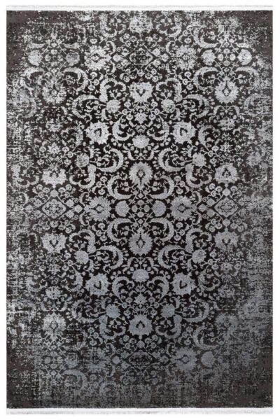 CORDOBA DB 02 ANTRASIT GREY  Parlak Yüksek Alçak Dokulu Modern Makine Halısı