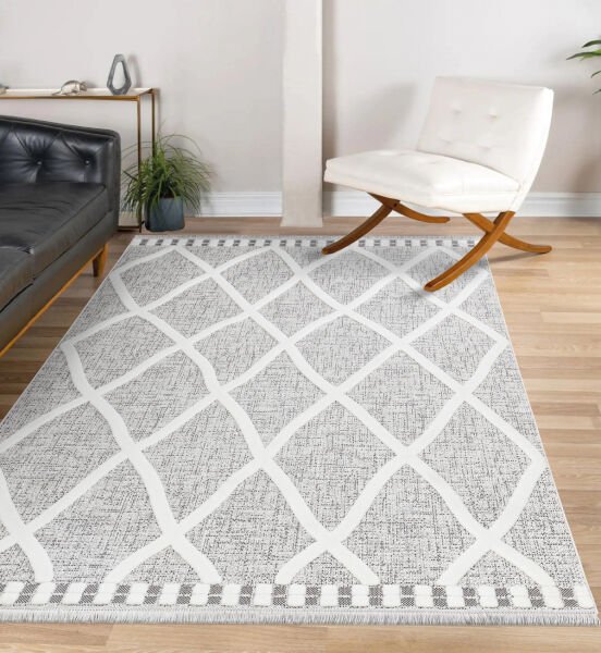 İpek Halı Almond Koleksiyonu 11405 Dekoratif İskandinav Halı