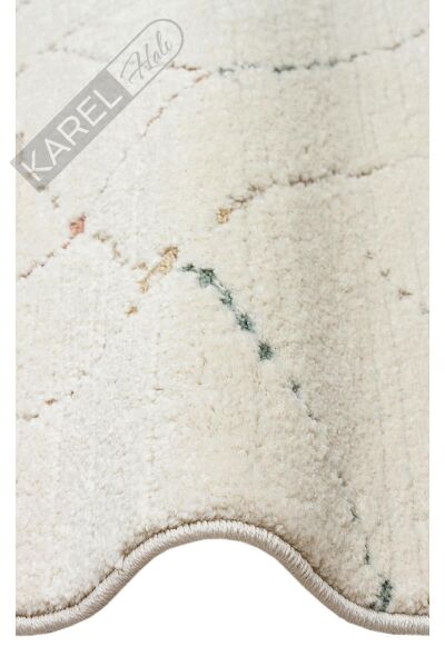 PICCOLO PCL 05 CREAM MULTY  Pastel Renkli Hav ve Toz Vermeyen Çocuk Halısı